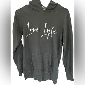 Heritage Black Cotton Blend Hoodie
